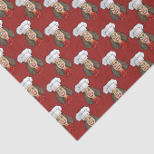 Woman Chef Tissuepapier (Detail)