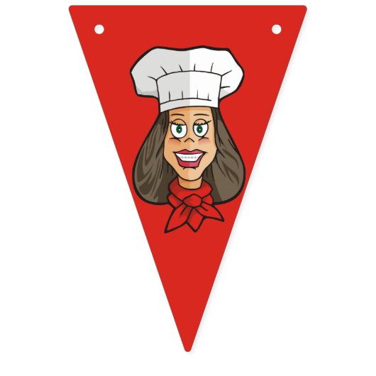 Woman Chef Vlaggetjes (Eerste vlag)