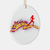 Woman Colorful Keramisch Ornament (Rechts)