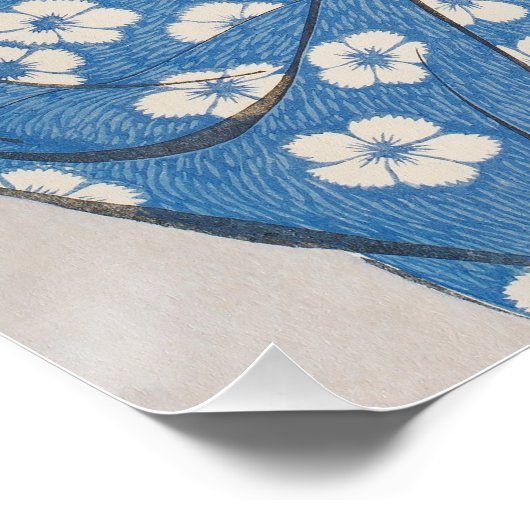 Woman Combing Her Hair Perfect Poster (Hoek)