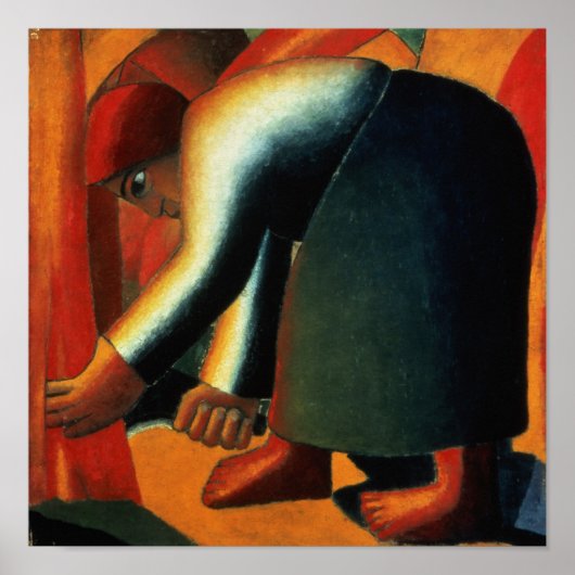 Woman Cutting, c.1900 Poster (Voorkant)