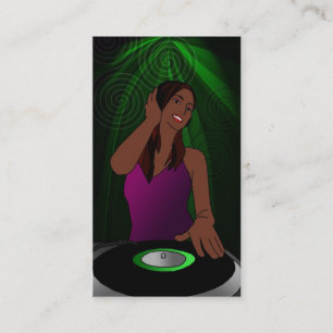 Woman DJ visitekaartjes
