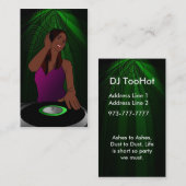 Woman DJ visitekaartjes (Voorkant / Achterkant)