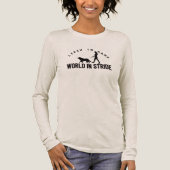 Woman Dog Walker Tri-Blend Shirt (Voorkant)