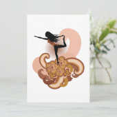 Woman Doing Yoga Kaart (Staand voorkant)