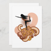 Woman Doing Yoga Kaart (Voorkant / Achterkant)