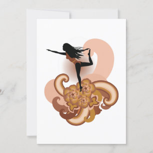 Woman Doing Yoga Kaart