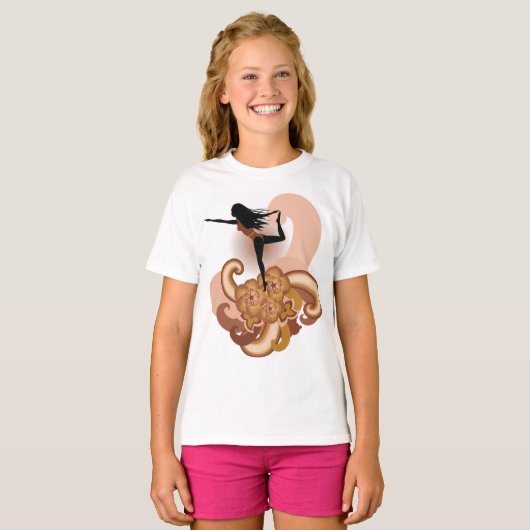 Woman Doing Yoga T-shirt (Voorkant volledig)