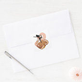 Woman Doing Yoga Vierkante Sticker