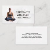 Woman Doing Yoga Visitekaartje (Voorkant / Achterkant)