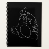 Woman Face Line Art Planner (Voorkant)