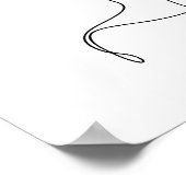 Woman Face Line Art Poster (Hoek)