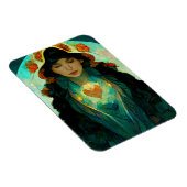 Woman Fantasy Sci-Fi met gloeiend hart Magneet (Rechterzijde)