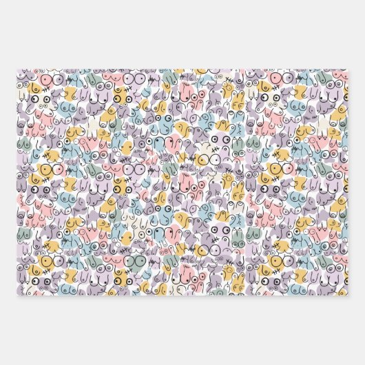 woman fun gift inpakpapier vel (Voorkant 2)