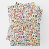 woman fun gift inpakpapier vel (In situ)