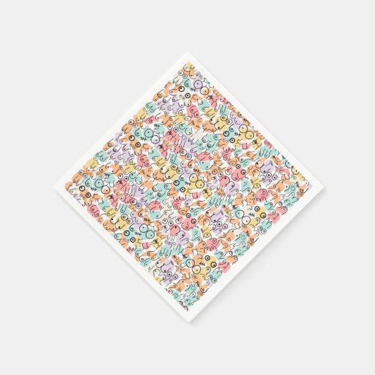 woman fun gift servet (Hoek)