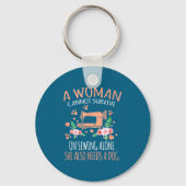 Woman Funny Sewing Quote  Sleutelhanger (Voorkant)