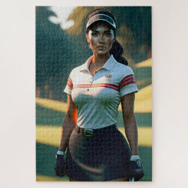 Woman Golfer 1014-stuk Jigzaag Puzzle Legpuzzel