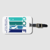 Woman Golfer Bagagelabel (Voorkant (horizontaal))