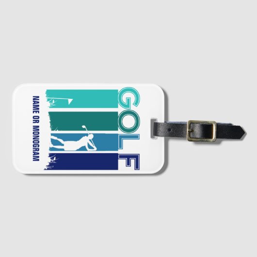 Woman Golfer Bagagelabel (Voorkant (horizontaal))