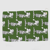 Woman Golfer - Golf Towel Golfhanddoek (Horizontaal)