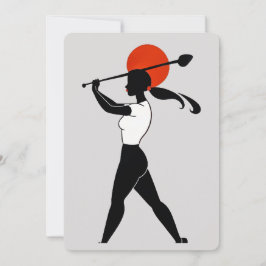 Woman Golfer Kaart