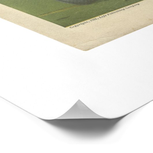 Woman Golfer  Life Poster juni 1921 (Hoek)