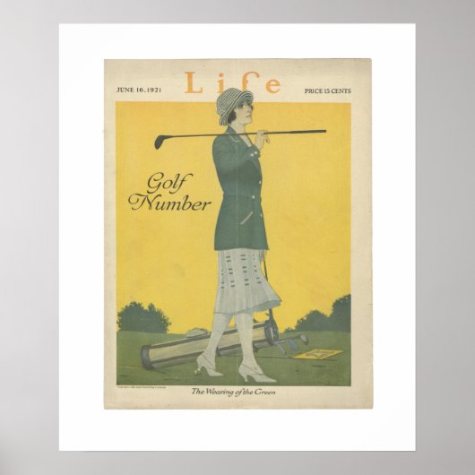 Woman Golfer  Life Poster juni 1921 (Voorkant)