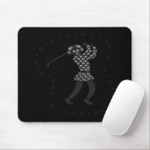 Woman Golfer Muismat (Met muis)