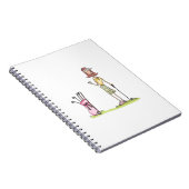 Woman Golfer Notitieboek (Rechterzijde)