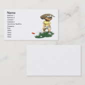 Woman Golfer Visitekaartje (Voorkant / Achterkant)