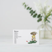 Woman Golfer Visitekaartje (Staand voorkant)