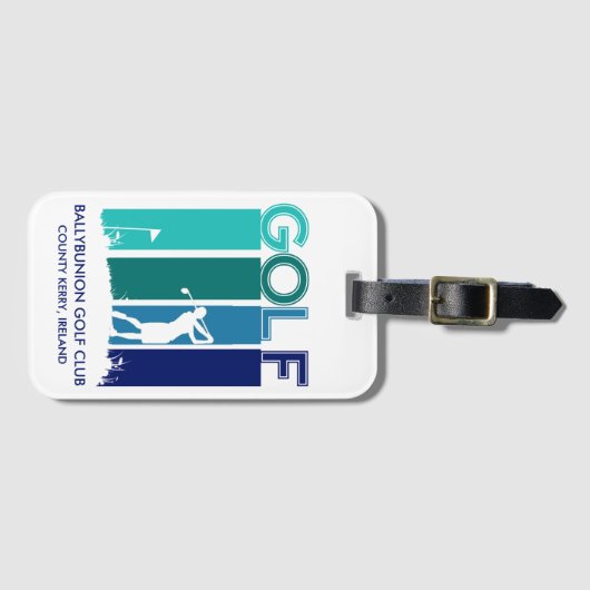 Woman Golfer's Bagagelabel (Voorkant (horizontaal))