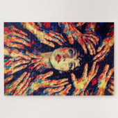 Woman Hands Covering Face Intense Emotional  Legpuzzel (Horizontaal)