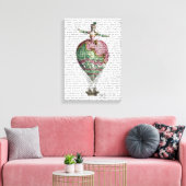 Woman Hot Air-ballon Canvas Afdruk (Insitu (Woonkamer))