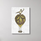 Woman Hot Air-ballon Canvas Afdruk (Voorkant)
