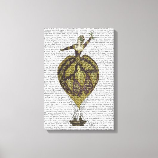 Woman Hot Air-ballon Canvas Afdruk (Voorkant)