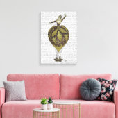 Woman Hot Air-ballon Canvas Afdruk (Insitu (Woonkamer))