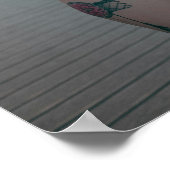 Woman In Black Bikini On Boardwalk Poster (Hoek)