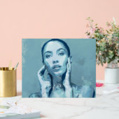 "Woman in Blue" Acryl Bord (Huwelijk)