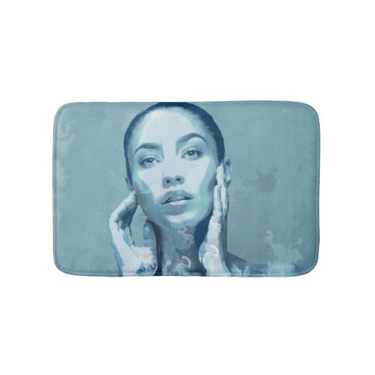 "Woman in Blue" Badmat (Voorkant)