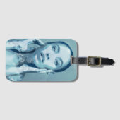 "Woman in Blue" Bagagelabel (Voorkant (horizontaal))