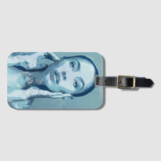 "Woman in Blue" Bagagelabel (Voorkant (horizontaal))