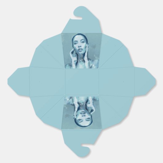 "Woman in Blue"  Bedankdoosjes (Ongevouwen)