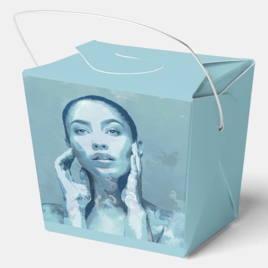 "Woman in Blue"  Bedankdoosjes (Achterkant)