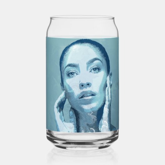 "Woman in Blue" Blikvorm Glas (Voorkant)