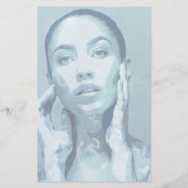 "Woman in Blue" Briefpapier