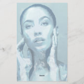 "Woman in Blue"  Briefpapier (Achterkant)