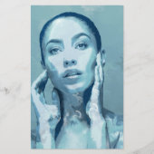 "Woman in Blue"  Briefpapier (Voorkant)