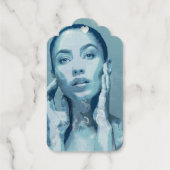 "Woman in Blue" Cadeaulabels (Achterkant)